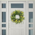 thumbnail image 2 of 24" Artificial Spring Mixed Floral Wreath, 2 of 4