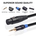 thumbnail image 4 of Auriculares Jack XLR Micrófono Cable de estudio Convertidor de interconexión Cable de interconexión Adaptador de alambre Balanceado Amplificador de dispositivos de grabación 3.5mm tholdsy EL005806-00B, 4 of 7