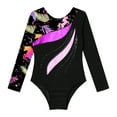 thumbnail image 3 of Alvivi Kids Girls Sequins Long Sleeve Leotard for Gymnastics Tumbling Dance Performance Competition Black 12, 3 of 5