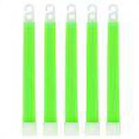 5pcs 6 pulgadas Glow Light Sticks Kit de supervivencia a prueba de agua Equipo de campamento (Verde)