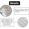 thumbnail image 6 of 4PCS Colorful Leaves Floral Shower Curtain Sets, Waterproof Fabric White Shower Curtain, Non-Slip Bath Mat Bathroom Rugs Watercolor Flower Plant Botanical Bird Nature Boho Floral Bathroom Decor, 6 of 7