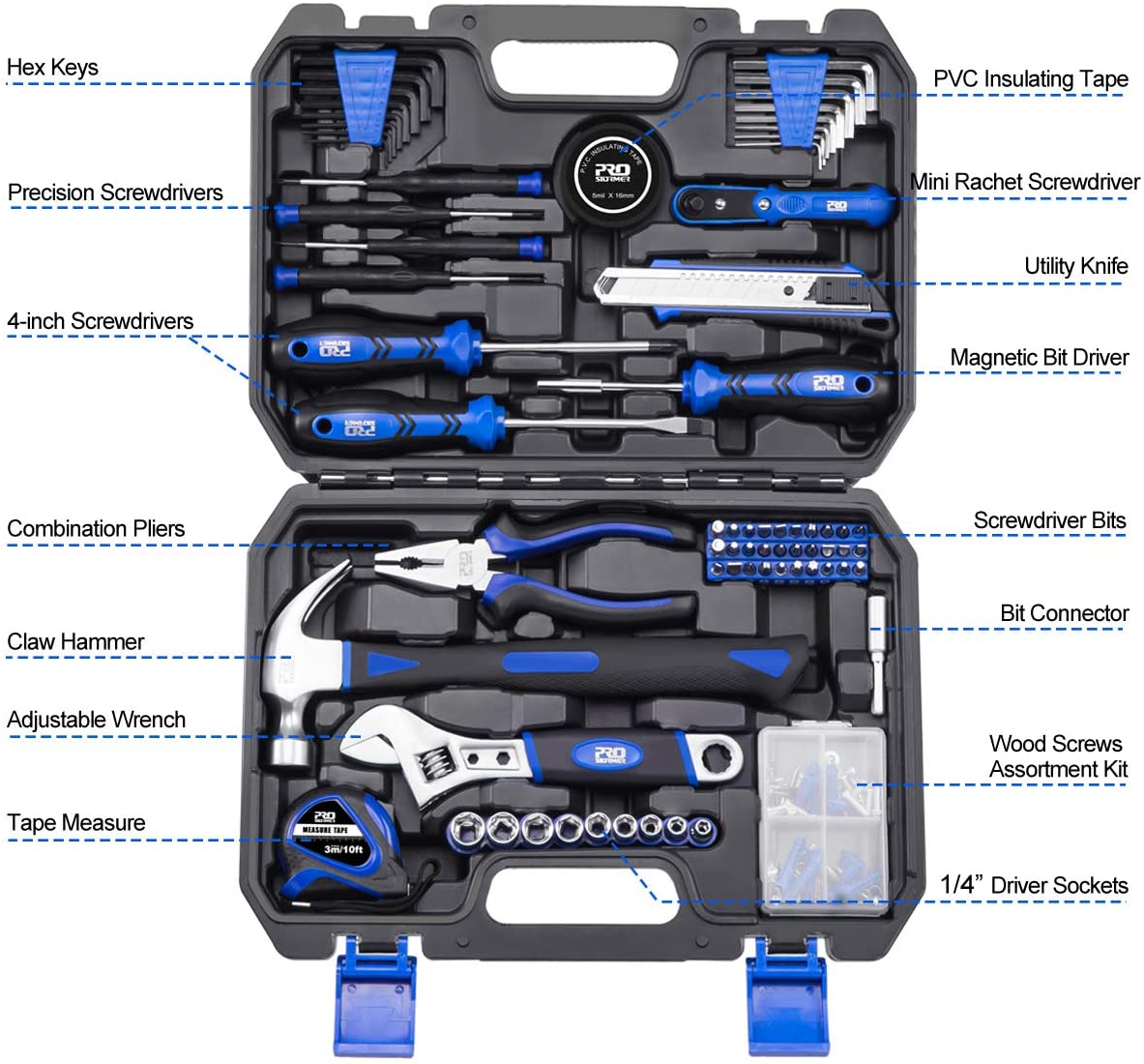 Prostormer 120-Piece Home Repair Tool Set with Storage photo 2