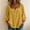 Yellow women square neck blouse a1, variant on SSZMDLB Summer Casual Tops for Women Square Neck 3/4 Sleeve Button Down Loose Blouse Tunic Tee Shirts Beach Holiday Outfits, Gray 2XL