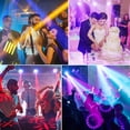 thumbnail image 2 of Moving Head DJ Lights ,150W (8000K) 7 Gobos 7 Colors Beam/Focus LED Stage Light,3-Facet Prism Party Light w/ RGB Ring Light 13/15CH for KTV Wedding Halloween Christmas, 2 of 7