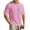 Pink, variant on Yifymode Men's Waffle Knit Crew Neck Short Sleeve T-Shirt, Classic Fit Textured Breathable Casual Top Black L