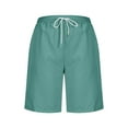 thumbnail image 4 of Pantalones Ligeros de Yoga para Mujeres de Cintura Alta Pantalones Cortos de Color Sólido, Uso Deportivo de Fitness Suave para Tenis Y Baile, 4 of 8