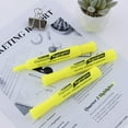 thumbnail image 6 of BAZIC Highlighter Yellow Color Desk Style, Chisel Tip, Unscented (4/Pack), 24-Packs, 6 of 7