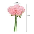 thumbnail image 4 of SPRING PARK 1Pc 5 Head Artificial Peony Flowers Bouquet Silk Flowers for Home Bridal Wedding Party Festival Decor, 4 of 7