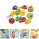 thumbnail image 2 of 1 Juego de bloques de frutas, juguete para enhebrar, cuentas con cordones, juguete para niños pequeños, juguete divertido con cordones de frutas, 2 of 5