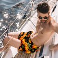thumbnail image 2 of luoweisi Men's Beach Shorts Quick Dry Swim Trunks with Mesh Lining Thanksgiving Pumpkin XL, 2 of 5
