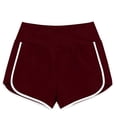 thumbnail image 2 of FAHXNVB Womens Crossover Waist Athletic Shorts Elastic Waist Running Summer Shorts with Pockets Gym Workout Shorts Bottoms, 2 of 4
