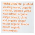 thumbnail image 3 of Clean Cause Organic Zero Calorie Orange Ginger Sparkling Yerba Mate, 16 Fluid Ounce -- 12 per Case., 3 of 6