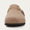 thumbnail image 4 of Zuecos KIDMI de gamuza con soporte de arco, color topo, talla 37, 4 of 6