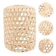 thumbnail image 3 of Bamboo Woven Lampshade for Home Use Light Yellow Ceiling Light ShadeCompatible with Most Lamps 12.5x19.5 Inches, 3 of 8