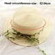 thumbnail image 2 of Sombrero de paja de ratán para niños con circunferencia de 52-54 cm, sombrero de verano, parasol para exteriores, sombrero de playa, protector solar, sombrero de copa plana, sombrero para, 2 of 5