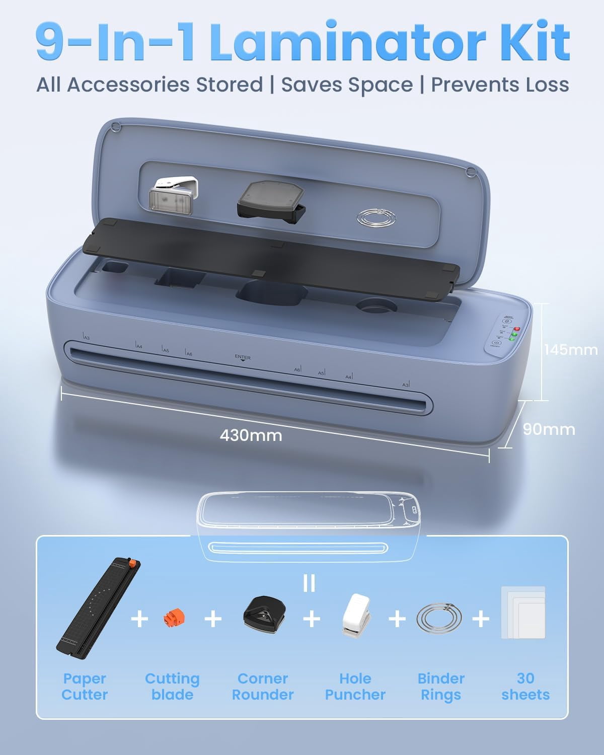 13 inch laminator 11x17 with laminator, A3 laminator portable paper laminating kit