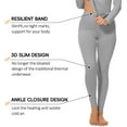thumbnail image 4 of MANIFIQUE Thermal Underwear Set for Women Ultra Thin Long Johns Scoop Neck Base Layer Top & Bottom Set, 4 of 6