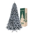 thumbnail image 1 of Árbol de Navidad Frondoso con Ramas Escarchadas, Pino Navideño Esquimal (Verde Oscuro Nevado, 1.60 m), 1 of 6
