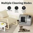 thumbnail image 6 of 100L Automatic Self-Cleaning Cat Litter Box - APP Control, Safe Alert, Smart Health Monitor, Grey, 6 of 7