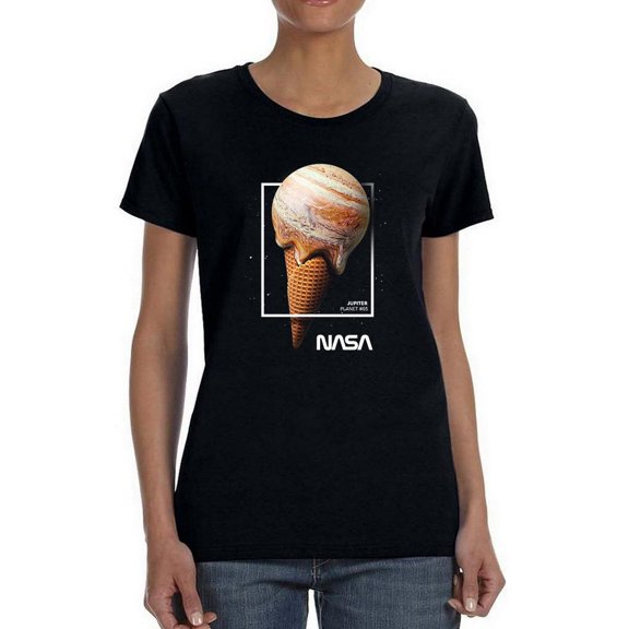 NASA Nasa Jupiter Ice Cream Shaped T-Shirt Women -NASA Designs, Female XX-Large