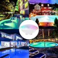 thumbnail image 3 of 12W IP68 Waterproof LED Pool Light with Remote, RGBW 7 Colors 15 Lighting Modes, 12V DC/AC Submersible Lamp, 3 of 5
