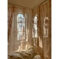thumbnail image 3 of Elegant Lace Princess 4 Corner Post Mosquito Net Romantic for Girls Women Bed Curtain Canopy for Adults Wedding Bedroom Kids Rooms Decoration,Jade-2,Queen, 3 of 10