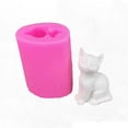 thumbnail image 2 of Molde de silicona para tartas y dulces con forma de gatito en 3D, herramientas para hornear, decoraciones, molde de chocolate con pegamento para gatos, 2 of 6