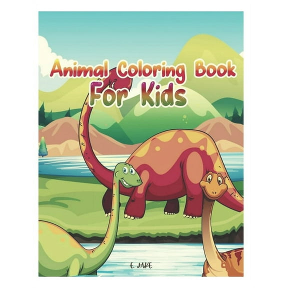 animal coloring book for kids : 50 great animal coloring picture collections. (Paperback)