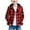Red, variant on BXJX Boys Casual Hoodies- Cute Long Sleeve Button Front Fall Plaid Shirt Red Size 12