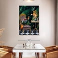 thumbnail image 3 of Elephant Stock Tea Time Wall Art - Vertical Canvas Wall Art - Living Room Wall Decor - Animal Canvas - Gray And Orange Decor By Erika c. Brothers - 32" x 48", 3 of 8