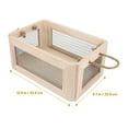 thumbnail image 4 of COOPHYA 1Set Storage Organizer Wooden Metal Cube for Home Decor in Living Room, 4 of 5