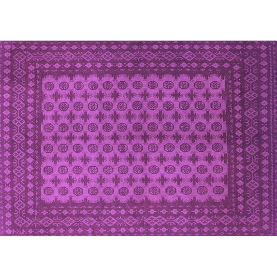 Ahgly Company Indoor Rectangle Persian Purple Traditional Area Rugs, 3' x 5'