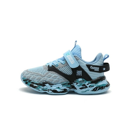 

Audeban Kids Nonslip Thick Sole Trainers Jogging Sneakers Children Walking Lightweight Comfortable Round Toe Magic Tape Athletic Shoes