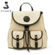 thumbnail image 2 of FOXER Mochila de cuero sintético suave para mujer, morral escolar de gran capacidad, de moda, para viajes de negocios, portátil, 2 of 5