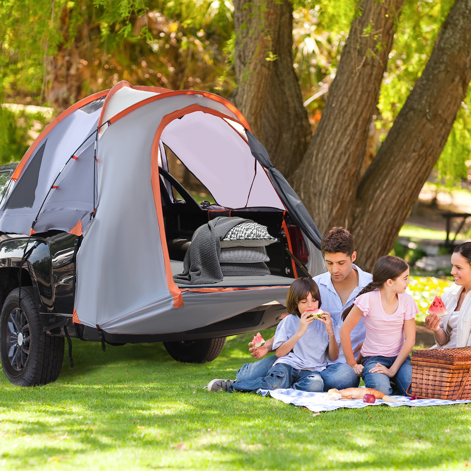 Costway 5 5.2 Compact Short Bed Truck Tent Portable Pickup Carry Bag Outdoor Travel