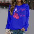 thumbnail image 2 of YABCSAZ Breast Cancer Shirts Tops for Women/Short Sleeve Shirts/Crewneck Shirt/Sweatshirt/Hoodie with Blessed Breast Cancer Pink Ribbon/Breast Cancer Awareness Breast Cancer Survivor Gifts for Women, 2 of 5