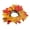A004- D, variant on Fall Decorations, Table Centerpiece, Artificial Leaves, Leaves for Crafts, 12 Inch Diameter Mini Fall Wreath for Home and Event Decor