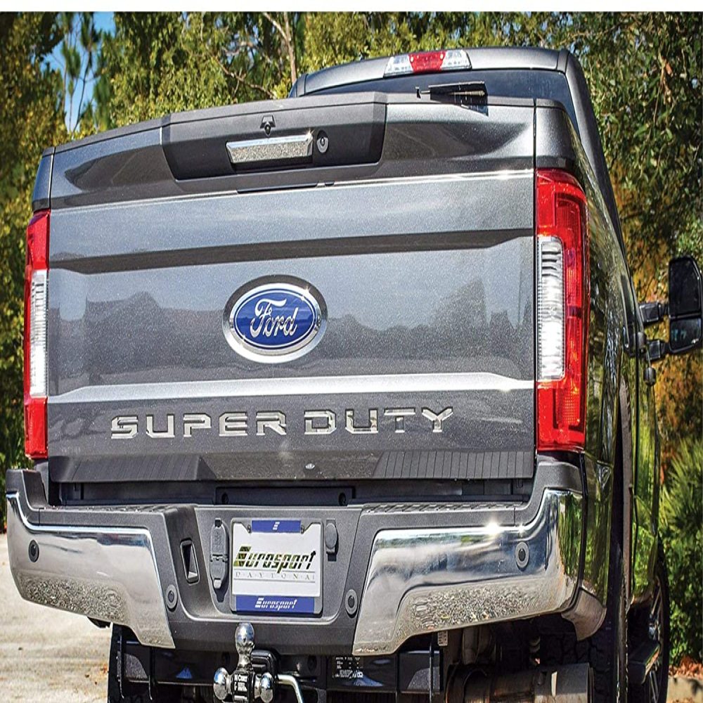 Ford Super Duty Tailgate Lettering Kit (2008-2016) - Black Opaque, Laser-Cut Acrylic, Made In USA