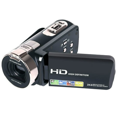Tagital Camera Camcorder, HD 1080P 24 MP 16X Digital Zoom Video Camcorder with LCD and 270 Degree Rotation
