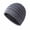 Gray, variant on Men's and Women's Beanie Cap Striped Classic Windproof Knitted Plush Thick Skull Hat Winter Ear Protection Beanie,Dark Gray
