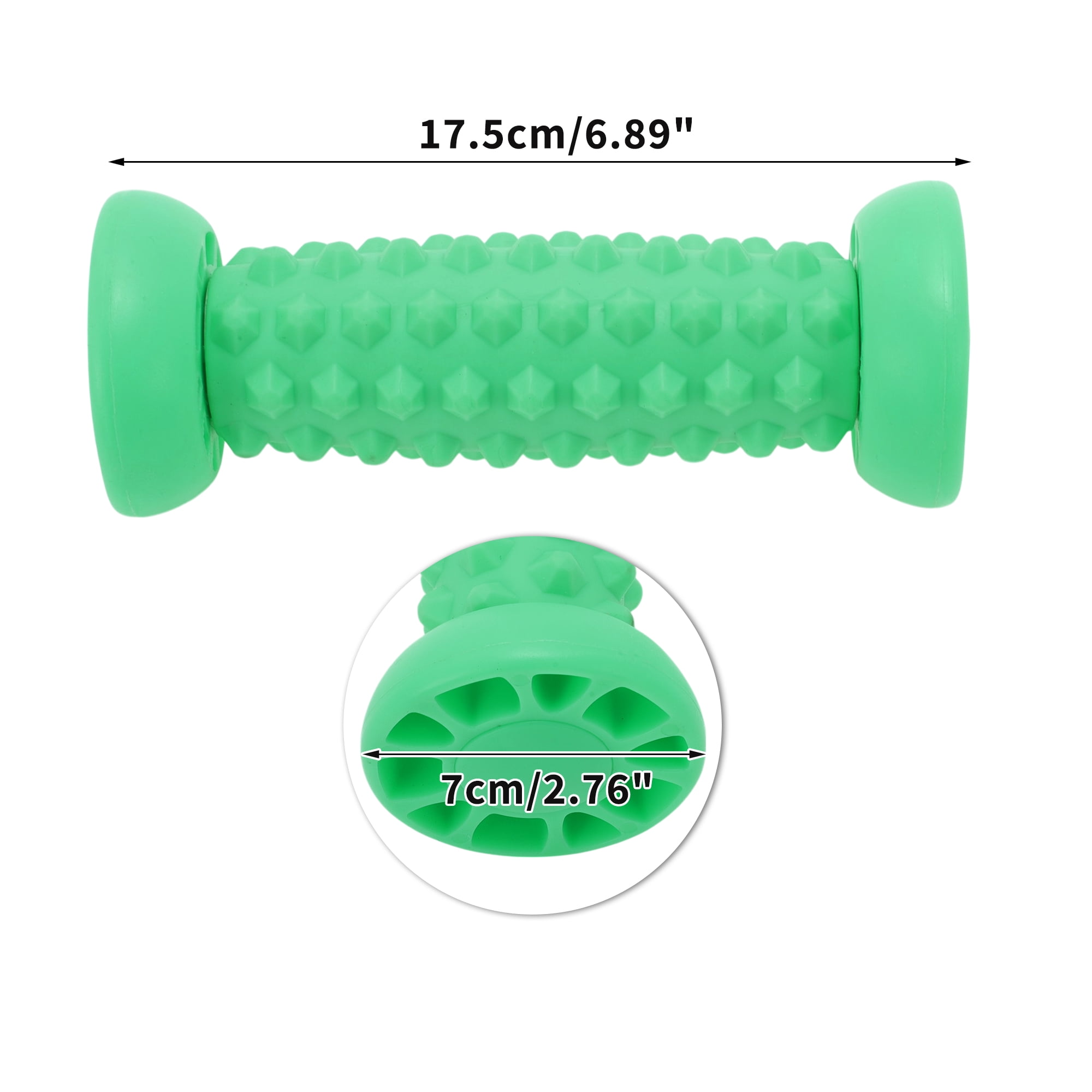 Unique Bargains Durable Useful 1 Pc Dumbbell Roller Foot Massager Green