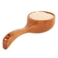 thumbnail image 3 of Soimiss Chocolate Wooden Rice Spoon Kitchen Tablespoon Scoop Natural Wood Large Capacity, 3 of 8