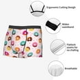 thumbnail image 6 of Bingfone Colorful Donuts Men's Underwear - Casual Stretch Boxer Briefs-Large, 6 of 7