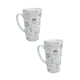 thumbnail image 1 of Duo de tazas de cerámica 502 ml diseño ilustrado tipos de café, 1 of 7