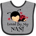 thumbnail image 3 of Inktastic Loved by My Nani Girls Baby Bib, 3 of 4