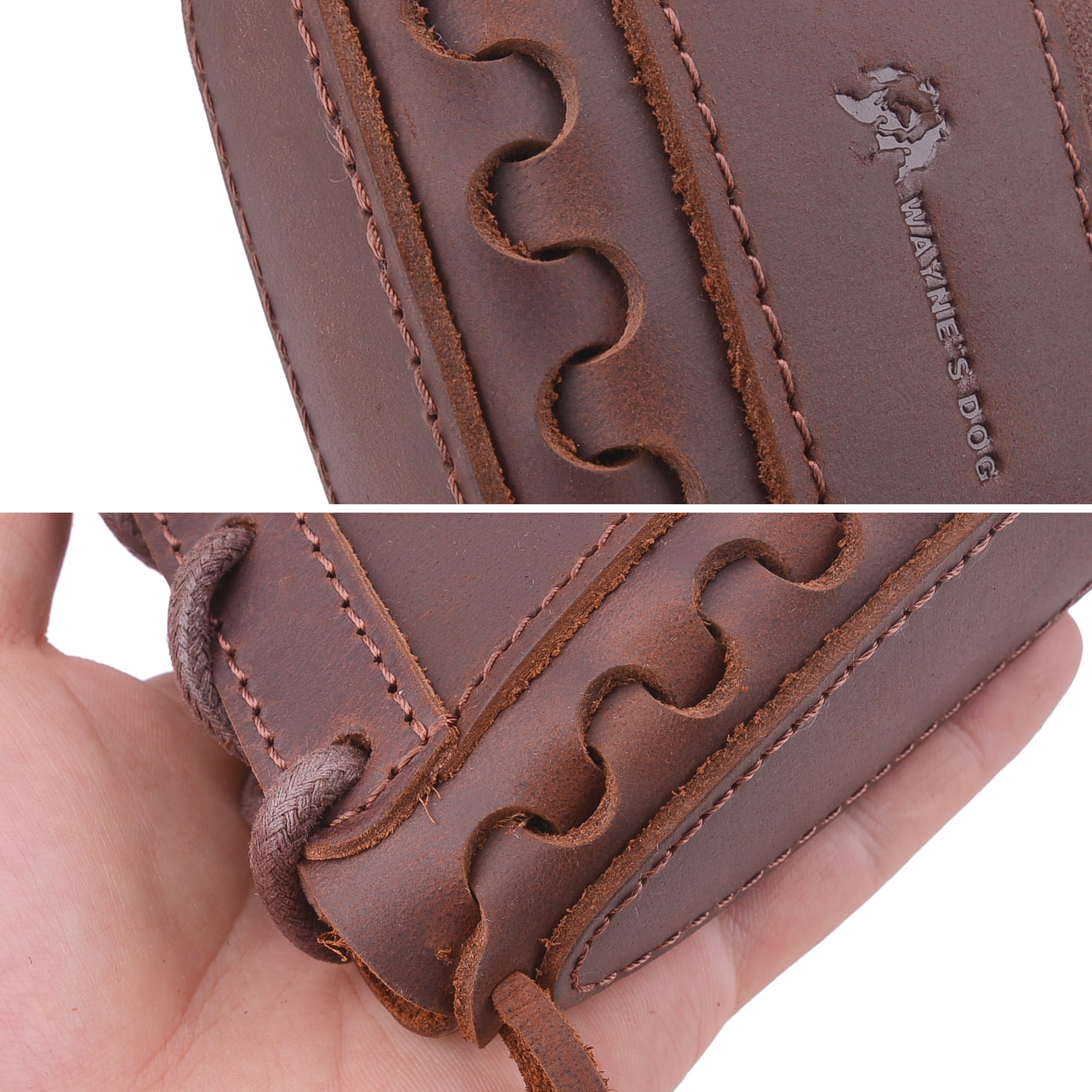 WAYNE'S DOG Leather Rifle Buttstock Canvas Recoil Pad Gun Stock Cover for Hunting Shooting