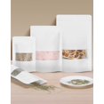 thumbnail image 3 of Bolsas Kraft Larzack, 100 unidades, con ventana, 15 x 22 cm, color blanco, 725 ml, 3 of 4