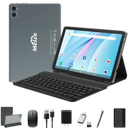 2023 Newest Tablet, 10 Inch Android Tablet,5G WiFi Tablet with Keyboard,Android 11.0 1.8GHZ Octa-Core Processor, 4GB+128GB ROM, Bluetooth 5.0, GPS, Google Certified HD Tablet PC, 2 in 1 Laptop Tablet