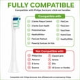 thumbnail image 2 of SPEQUIX Replacement Toothbrush Heads Compatible with Philips Sonicare Click-On Handles, Electric Toothbrush Replacement Heads Soft Bristles for Plaque Control, 8 Pack, 2 of 8