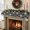 Black, variant on Christmas Mantle Scarf 90x17 Inch, Blue Polka Dot Fireplace Christmas Decorations Cover Runner, Modern Simple Dots Summer Christmas Mantel Decorations Xmas Holiday Mantel Scarves